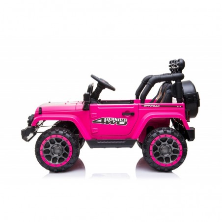 Auto Macchina Elettrica per Bambini Fuoristrada Adventure Rosa 12V MP3 Led con Telecomando Full Optional Sedili in Pelle