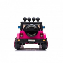 Auto Macchina Elettrica per Bambini Fuoristrada Adventure Rosa 12V MP3 Led con Telecomando Full Optional Sedili in Pelle