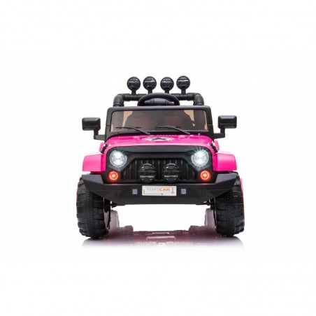 Auto Macchina Elettrica per Bambini Fuoristrada Adventure Rosa 12V MP3 Led con Telecomando Full Optional Sedili in Pelle