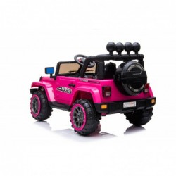 Auto Macchina Elettrica per Bambini Fuoristrada Adventure Rosa 12V MP3 Led con Telecomando Full Optional Sedili in Pelle