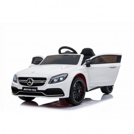 Auto Elettrica per Bambini 12V Mercedes C63 AMG Porte Apribili con telecomando