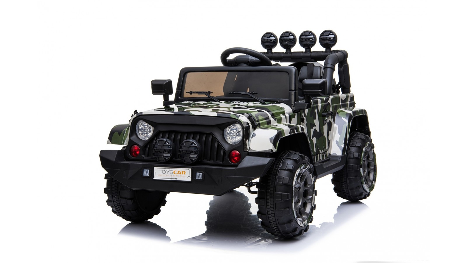 Auto Macchina Elettrica per Bambini Fuoristrada Army 12V MP3 Led con Telecomando Full Optional