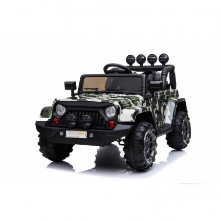 Auto Macchina Elettrica per Bambini Fuoristrada Army 12V MP3 Led con Telecomando Full Optional