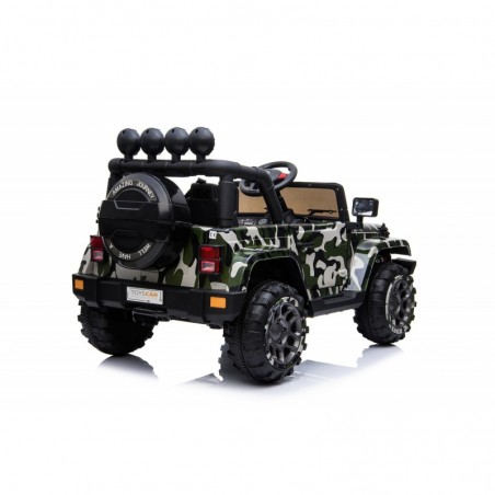 Auto Macchina Elettrica per Bambini Fuoristrada Army 12V MP3 Led con Telecomando Full Optional