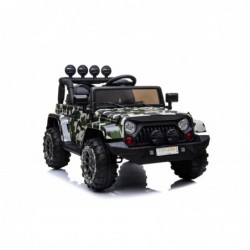 Auto Macchina Elettrica per Bambini Fuoristrada Army 12V MP3 Led con Telecomando Full Optional