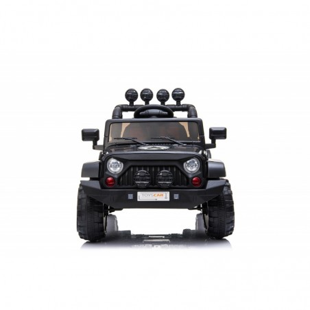 Auto macchina elettrica fuoristrada adventure per bambini nera 12V MP3 Led con Telecomando Full Optional Sedili in Pelle