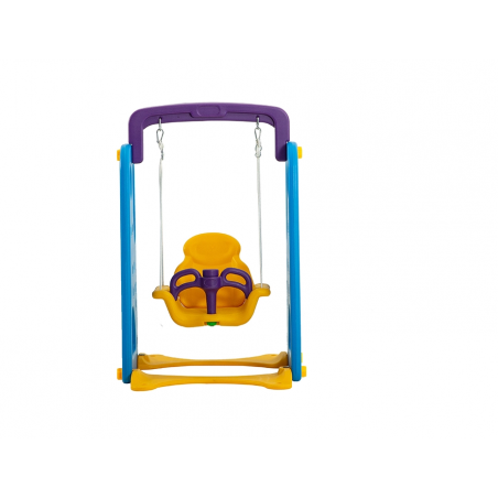 Scivolo Per Bambini Con Altalena Giardino Esterni Interno Multifunzione Con Canestro H122 X L186 X L155 BlueParty