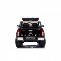 Auto Elettrica per Bambini 2 posti Ford Ranger Raptor Nera 12 Volt Ruote in Gomma Sedile in Pelle porte apribili e telecomando 2