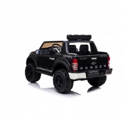 Auto Elettrica per Bambini 2 posti Ford Ranger Raptor Nera 12 Volt Ruote in Gomma Sedile in Pelle porte apribili e telecomando 2