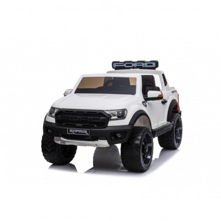 Auto Elettrica per Bambini 2 posti Ford Ranger Raptor 12 Volt Ruote in Gomma Sedile in Pelle porte apribili e telecomando 2.4 GH