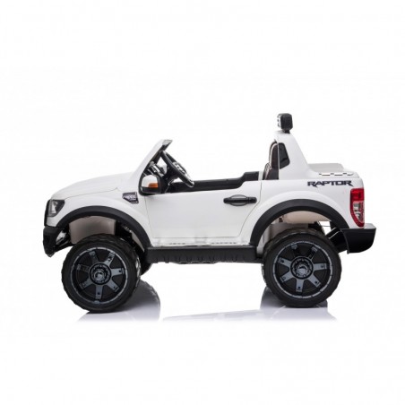 Auto Elettrica per Bambini 2 posti Ford Ranger Raptor 12 Volt Ruote in Gomma Sedile in Pelle porte apribili e telecomando 2.4 GH