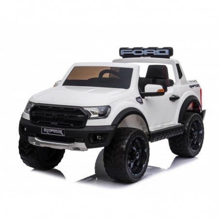 Auto Elettrica per Bambini 2 posti Ford Ranger Raptor 12 Volt Ruote in Gomma Sedile in Pelle porte apribili e telecomando 2.4 GH