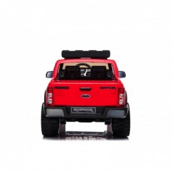 Auto Elettrica per Bambini 2 posti Ford Ranger Raptor Rossa 12 Volt Ruote in Gomma Sedile in Pelle porte apribili e telecomando