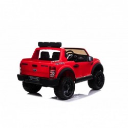 Auto Elettrica per Bambini 2 posti Ford Ranger Raptor Rossa 12 Volt Ruote in Gomma Sedile in Pelle porte apribili e telecomando