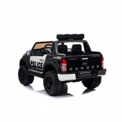 Auto Elettrica per Bambini 2 posti Ford Ranger Raptor Police 12 Volt Ruote in Gomma Sedile in Pelle porte apribili e telecomando