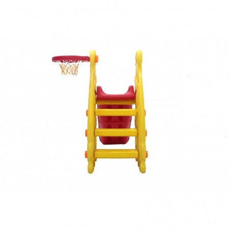 Scivolo Per bambini Esterni Interno Giardino Con Basket Multifunzione H110 X L170 X L85 Castornino Alta Resistenza Eco-Friendly 