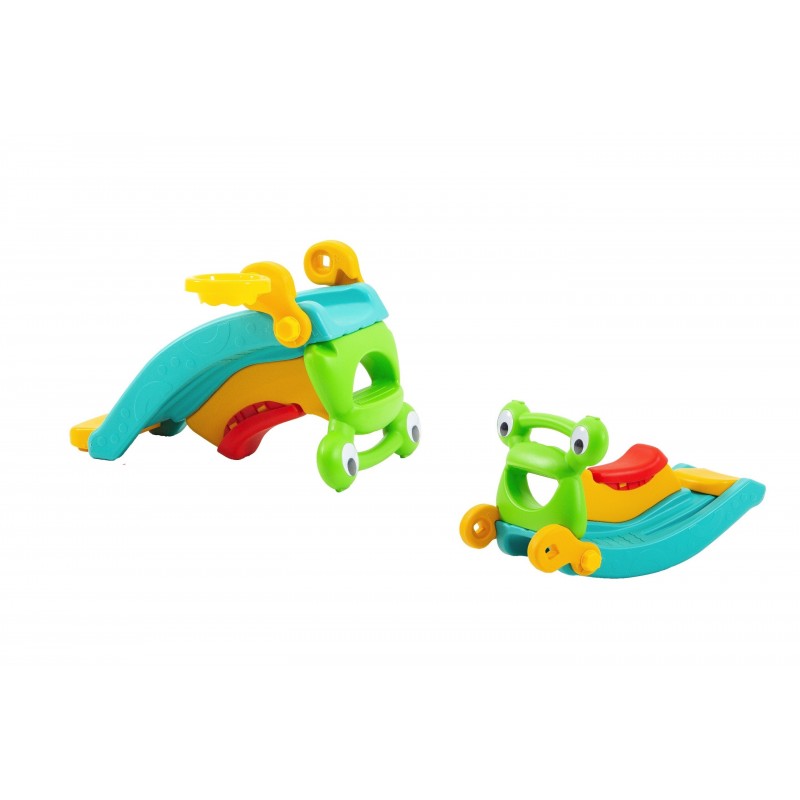 Scivolo per Bambini Cavallo a Dondolo Multifunzione in 1 H50 x L83 x L48