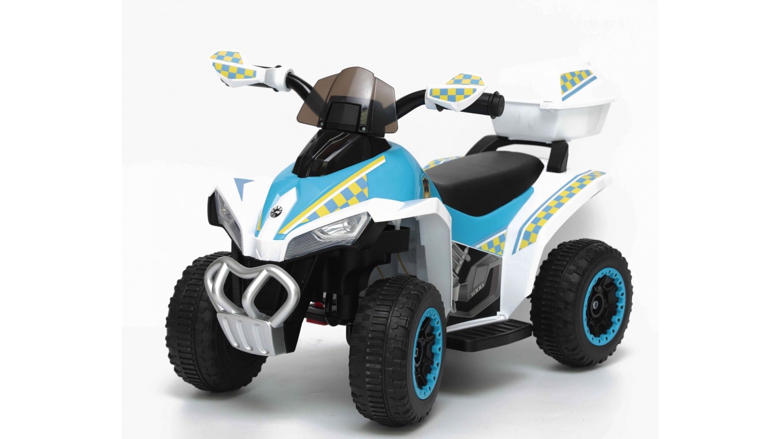 Quad Elettrico Per Bambini Racer Sport con luci suoni Mp3  bauletto marcia avanti indietro e accellelratore