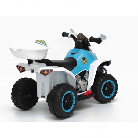 Quad Elettrico Per Bambini Racer Sport con luci suoni Mp3  bauletto marcia avanti indietro e accellelratore