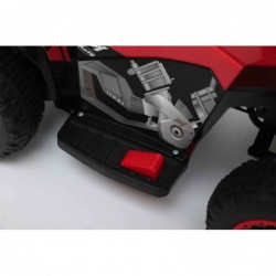 Quad Elettrico Per Bambini Racer Rosso con luci suoni Mp3  bauletto marcia avanti indietro e accellelratore