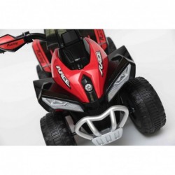 Quad Elettrico Per Bambini Racer Rosso con luci suoni Mp3  bauletto marcia avanti indietro e accellelratore