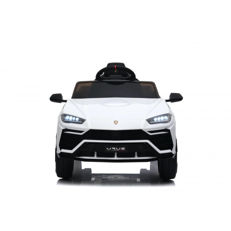 Auto Macchina Elettrica per Bambini 12V Lamborghini URUS Bianca con Telecomando Porte apribili Led e suoni Mp3