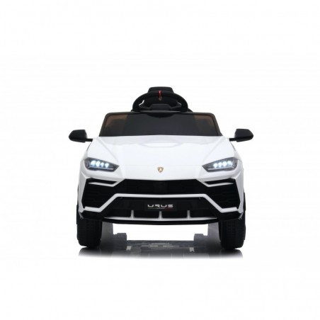 Auto Macchina Elettrica per Bambini 12V Lamborghini URUS Bianca con Telecomando Porte apribili Led e suoni Mp3