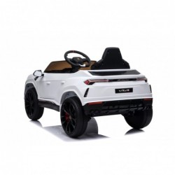 Auto Macchina Elettrica per Bambini 12V Lamborghini URUS Bianca con Telecomando Porte apribili Led e suoni Mp3