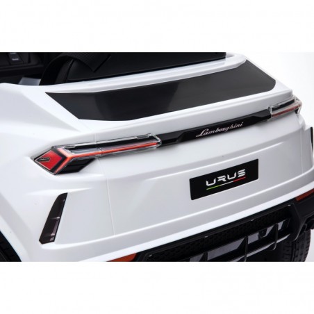 Auto Macchina Elettrica per Bambini 12V Lamborghini URUS Bianca con Telecomando Porte apribili Led e suoni Mp3