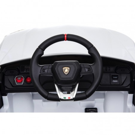 Auto Macchina Elettrica per Bambini 12V Lamborghini URUS Bianca con Telecomando Porte apribili Led e suoni Mp3