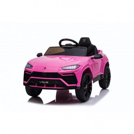 Auto Macchina Elettrica per Bambini 12V Lamborghini URUS con Telecomando Rosa Porte apribili Led e suoni Mp3