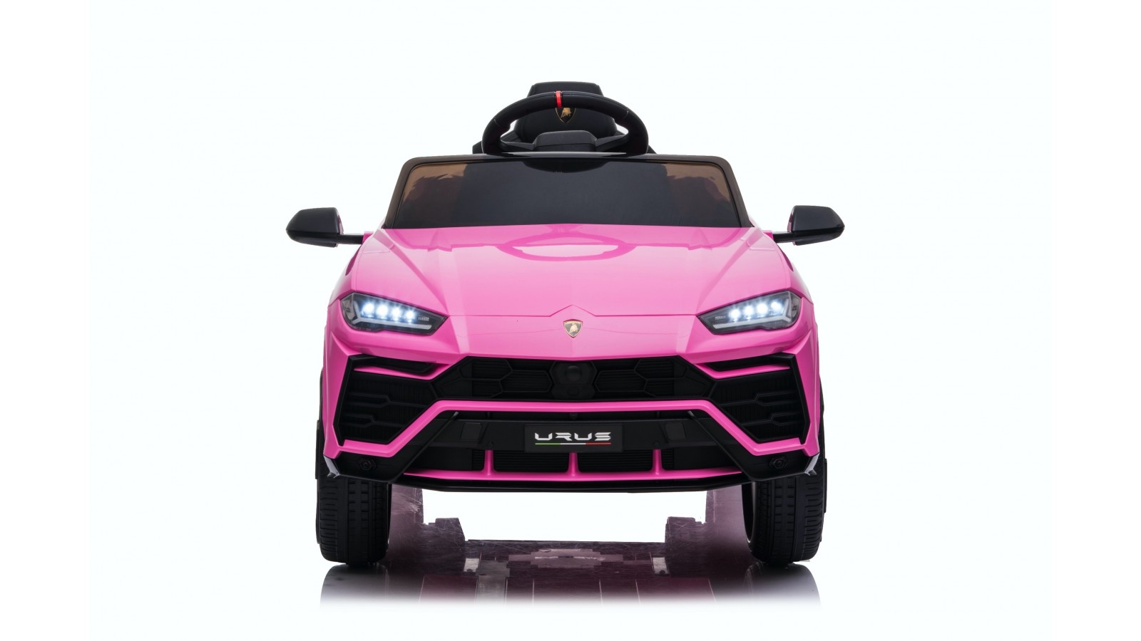 Auto Macchina Elettrica per Bambini 12V Lamborghini URUS con Telecomando Rosa Porte apribili Led e suoni Mp3