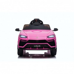 Auto Macchina Elettrica per Bambini 12V Lamborghini URUS con Telecomando Rosa Porte apribili Led e suoni Mp3