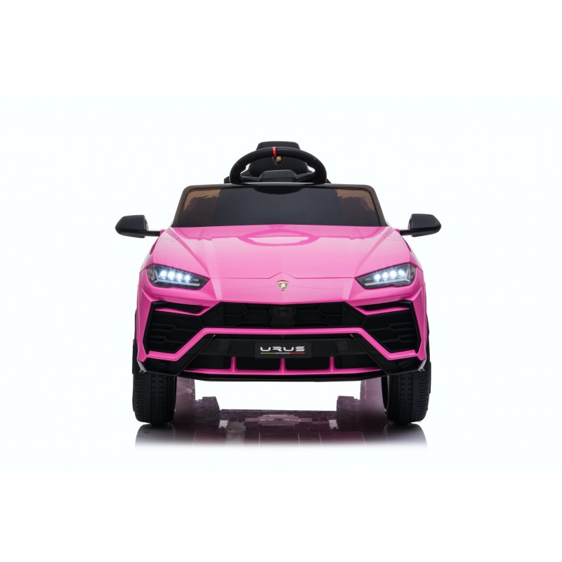 Auto Macchina Elettrica per Bambini 12V Lamborghini URUS con Telecomando Rosa Porte apribili Led e suoni Mp3