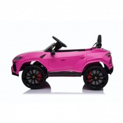 Auto Macchina Elettrica per Bambini 12V Lamborghini URUS con Telecomando Rosa Porte apribili Led e suoni Mp3