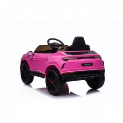 Auto Macchina Elettrica per Bambini 12V Lamborghini URUS con Telecomando Rosa Porte apribili Led e suoni Mp3