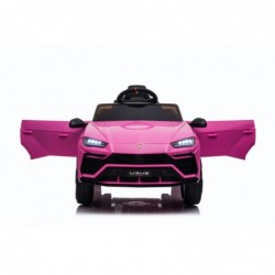 Auto Macchina Elettrica per Bambini 12V Lamborghini URUS con Telecomando Rosa Porte apribili Led e suoni Mp3