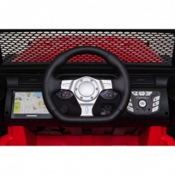 Auto Macchina Elettrica Fuoristrada Big Adventure 24V Rosa per Bambini 2 Posti Full Optional sedile in pelle telecomando porte a