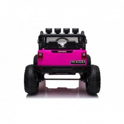 Auto Macchina Elettrica Fuoristrada Big Adventure 24V Rosa per Bambini 2 Posti Full Optional sedile in pelle telecomando porte a