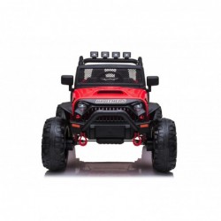 Auto Macchina Elettrica Fuoristrada Big Adventure 24V Rossa per Bambini 2 Posti Full Optional sedile in pelle telecomando porte