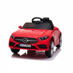 Auto Macchina Elettrica per Bambini 12V Mercedes CLS 350 AMG Rossa con Sedile in Pelle Telecomando 2.4 GHz Porte Apribili e MP3