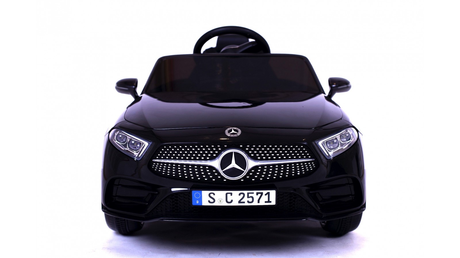 Auto Macchina Elettrica per Bambini 12V Mercedes CLS 350 AMG con Sedile in Pelle Telecomando 2.4 GHz Porte Apribili e MP3