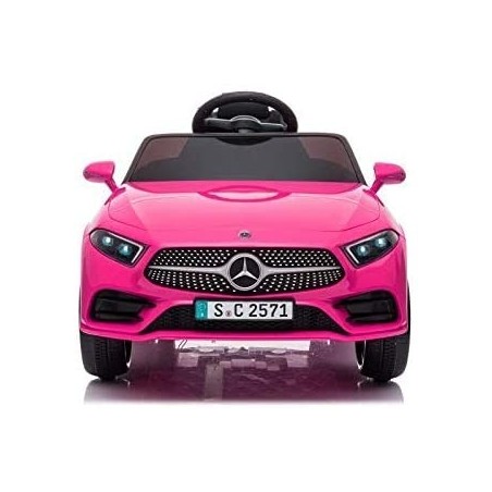 Auto Macchina Elettrica per Bambini 12V Mercedes CLS 350 AMG ROSA con Sedile in Pelle Telecomando 2.4 GHz Porte Apribili e MP3