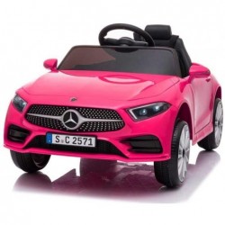 Auto Macchina Elettrica per Bambini 12V Mercedes CLS 350 AMG ROSA con Sedile in Pelle Telecomando 2.4 GHz Porte Apribili e MP3