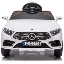 Auto Macchina Elettrica per Bambini 12V Mercedes CLS 350 AMG con Sedile in Pelle Telecomando 2.4 GHz Porte Apribili e MP3