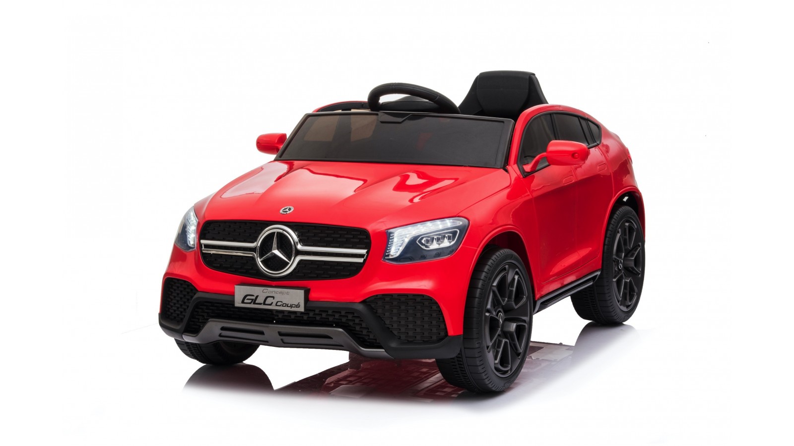 Auto Macchina Elettrica per Bambini 12V Mercedes GLC Coupè Concept con telecomando Rossa