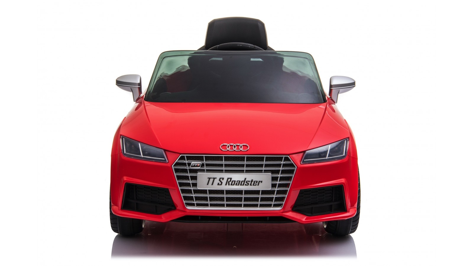 Auto Macchina Elettrica per Bambini 12V Audi TT S RoadSter Sedile Pelle con Telecomando Rossa