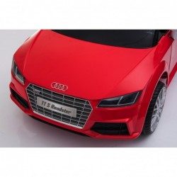 Auto Macchina Elettrica per Bambini 12V Audi TT S RoadSter Sedile Pelle con Telecomando Rossa
