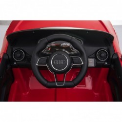 Auto Macchina Elettrica per Bambini 12V Audi TT S RoadSter Sedile Pelle con Telecomando Rossa