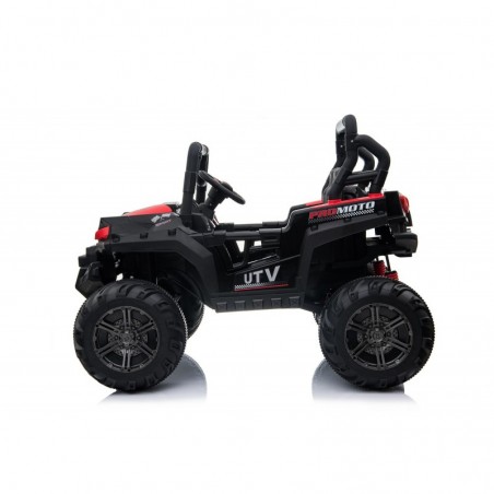 Auto Macchina Elettrica Fuoristrada Racing 2 Posti 12V per Bambini porte apribili Con telecomando (Rossa)